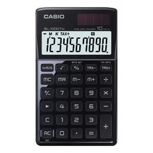 CALCULADORA CASIO SL-1000TWRD, bolsillo, 10 DIG. re*