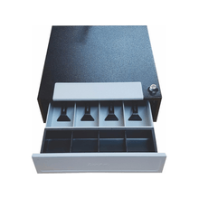 Caja para dinero Lipari de chapa esmaltada con 4 divisiones