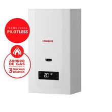 Calefon A Gas Longvie Cn615Ss-N,15Lt,Pilotless,T.N,Bc