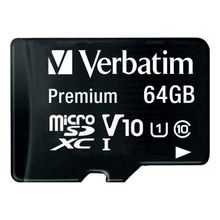 Tarjeta de memoria Verbatim Microsd HC 64GB Clase 10