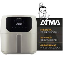 FREIDORA DE AIRE ATMA FR60ARWP 6.5LTS DIGITAL BLANCO