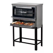 Horno Pizzero Sol Real 6 Moldes Con Parrilla Sin Humo 667 Gn