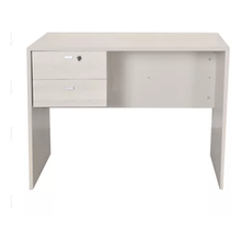 Escritorio Platinum 501 melamina  gris y beige