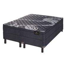 Conjunto Aspen Black 160x200, sommier King Koil negro