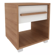 Mesa De Luz Tecnomobili CM8019 Almendra/Blanco