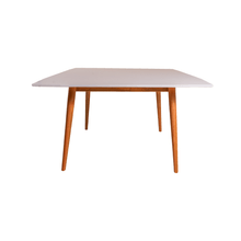 Mesa de Madera Armonia Hans 120x120 cm Blanco/Natural