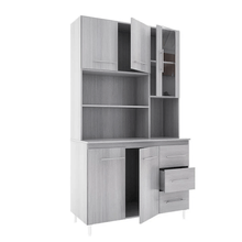 Aparador De Cocina Orlandi 3072 Kit Triple Jacaranda