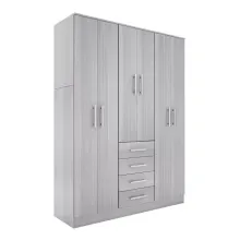 Placard Orlandi Premium 6 Puertas 4 Cajones Jacaranda 143