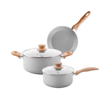 Batería de Cocina Brinox 5P Easy Gris