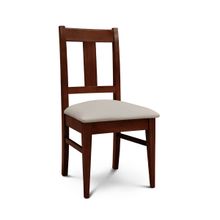 Silla Patria Euro Caoba INKA BEIGE Patas Recta