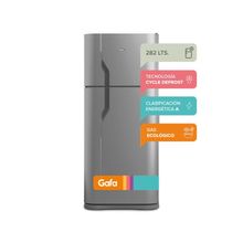 Heladera Ciclica Gafa HGF358AFP 282Lts Plata