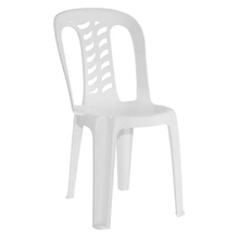 Silla Apilable Garden Life Bistro Blanca – Modelo F850000, Plástica, Reforzada, Uso Interior/Exterior