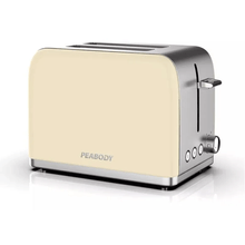 Tostadora Peabody PE-T387I – 2 Ranuras – 1050W – 6 Niveles – Acero Inoxidable – Marfil