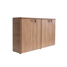Biblioteca Inferior Platinum 505 Acacia con 4 Puertas y Estantes Regulables – 0.90 m de Alto