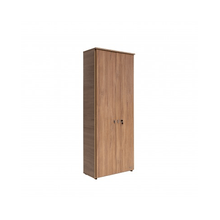 Biblioteca Platinum 529 Acacia con 2 Puertas Altas con Cerradura y 4 Estantes – 1.88 m de Alto