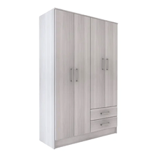 Placard Orlandi 3324/3524 – 4 Puertas Batientes, Lustre Jacarandá, 1.21 x 1.84 m