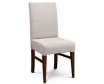 Silla De Madera M.Patria Vicco Vestida Latte Caoba