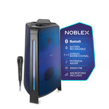 Minicomponente Noblex MNT2X 4200W Full Led con Micrófono