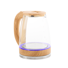 Pava eléctrica KANJIHOME de Madera y Vidrio KJH-PE15001M 1.8Lts