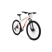 Bicicleta Mountain Bike Topmega Regal R29 21V Blanco/Rojo/Naranja Talle M