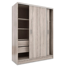 Placard Orlandi Abedul con Lustre y Puertas Corredizas – 1.82 x 1.84 m
