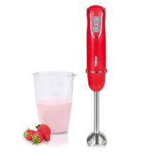 Minipimer Liliana AH102R Rainbow 450W, 2 Velocidades, Rojo