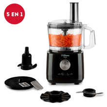 Procesadora Liliana AM700 Simplix 5 en 1, 700W, 1.2L, Negra