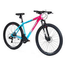 Bicicleta Mountain Bike Topmega Sunshine R29 Celeste/Fucsia Talle XS