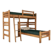 Cama Cucheta Esquinera Inmacol 209 Pacífico: Optimiza Espacios en Castaño