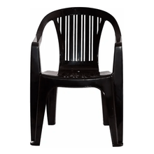 Silla Apilable Garden Life Titán con Apoyabrazos | Negro 855001