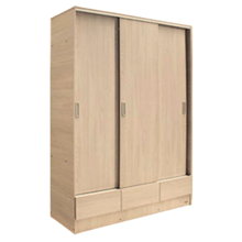 Placard con Lustre Platinum Max 633 Savanna con 3 Puertas y 2 Cajones – 2.20 m de Alto