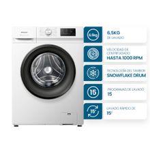 Lavarropas Philco Phlf6510b2 6.5 Blanco