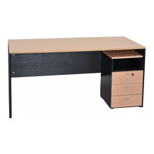 Escritorio Platinum 503 Negro/Haya con 3 Cajones – 1.50 m de Ancho