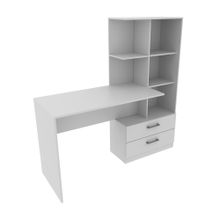 Escritorio con Biblioteca TecnoMobile ME4186 |Color Blanco