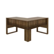 Escritorio TecnoMobili ME4145 | Mesa de Oficina 1.36 m Nogal