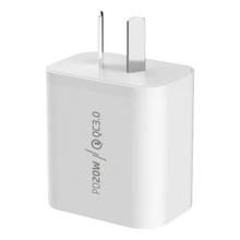 Cargador Rápido FOXBOX FLUX 20W | USB-A + USB-C, Color Blanco