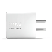 Cargador Rápido FOXBOX MEGA 30W | USB-A + USB-C, Color Blanco