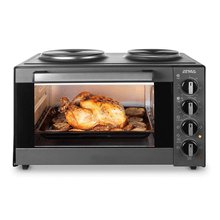 Horno Eléctrico Con Anafes ATMA HGAB3024API 30L 1500W Color Negro