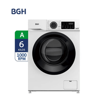 Lavarropas Automático BGH BWFI06W24AR 6Kg Inverter Carga  Frontal Blanco