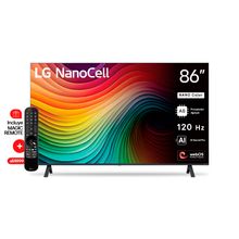 LG TV NANOCELL AI 86" │ UHD 4K │PROCESADOR ALPHA 8 4K CON INTELIGENCIA ARTIFICIAL │ 86NANO80TSA
