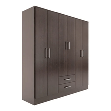 Placard Orlandi 3303/3503 con Espejo – 1.81x1.84 m, Acabado Lustre Wengue