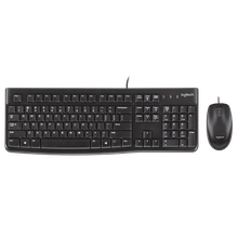 Combo Logitech MK120 USB – Teclado en Español + Mouse Óptico Ambidiestro