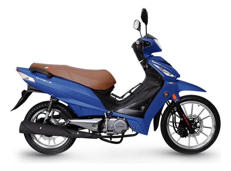 Motocicleta Gilera Cub Smash R Tuning CBS Azul Mate