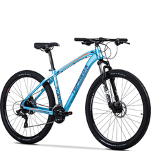 Bicicleta Topmega Thor R29 24V Talle S Celeste/Azul/Naranja