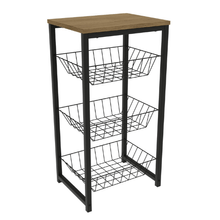 Gabinete Frutero Kappesberg “Industrial”  LI035 Freijó/Negro Mate