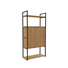 Estantería  Kappesberg   “Industrial” LI041 Freijó/Negro