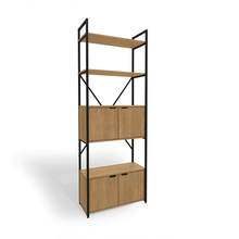 Estantería  Kappesberg “Industrial” LI018 Freijó/Negro