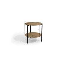 Mesa de Centro Kappesberg “Industrial”  LI017  Freijó/Negro