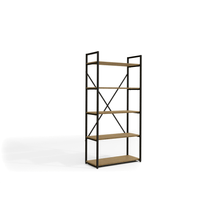 Biblioteca Kappesberg “Industrial”  LI006 Freijó/Negro