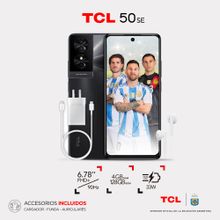 Celular TCL 50 SE 6.78" 4GB RAM 128GB Space Gray